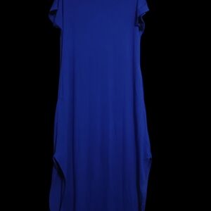 ANRABESS Blue Sleeveless Sheath Maxi Dress for Cocktail Good Condition.